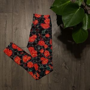 LULAROE Floral Print Leggings